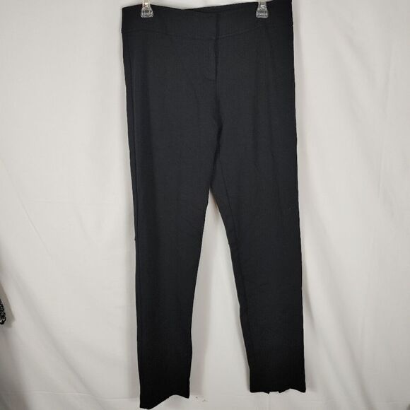 Cache Couture Black Solid Pants Skinny Ankle Zip W - Picture 1 of 6